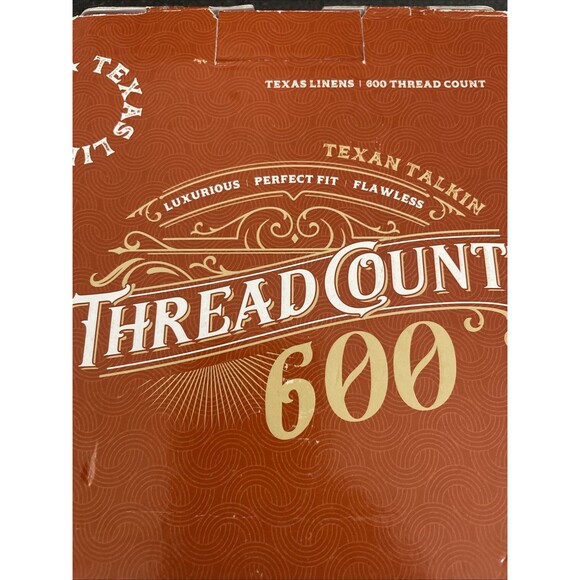 Texas Linen Co. Pillowcase Standard/Queen Cream Pinstripe 100% Cotton Set of 2 - Picture 4 of 13